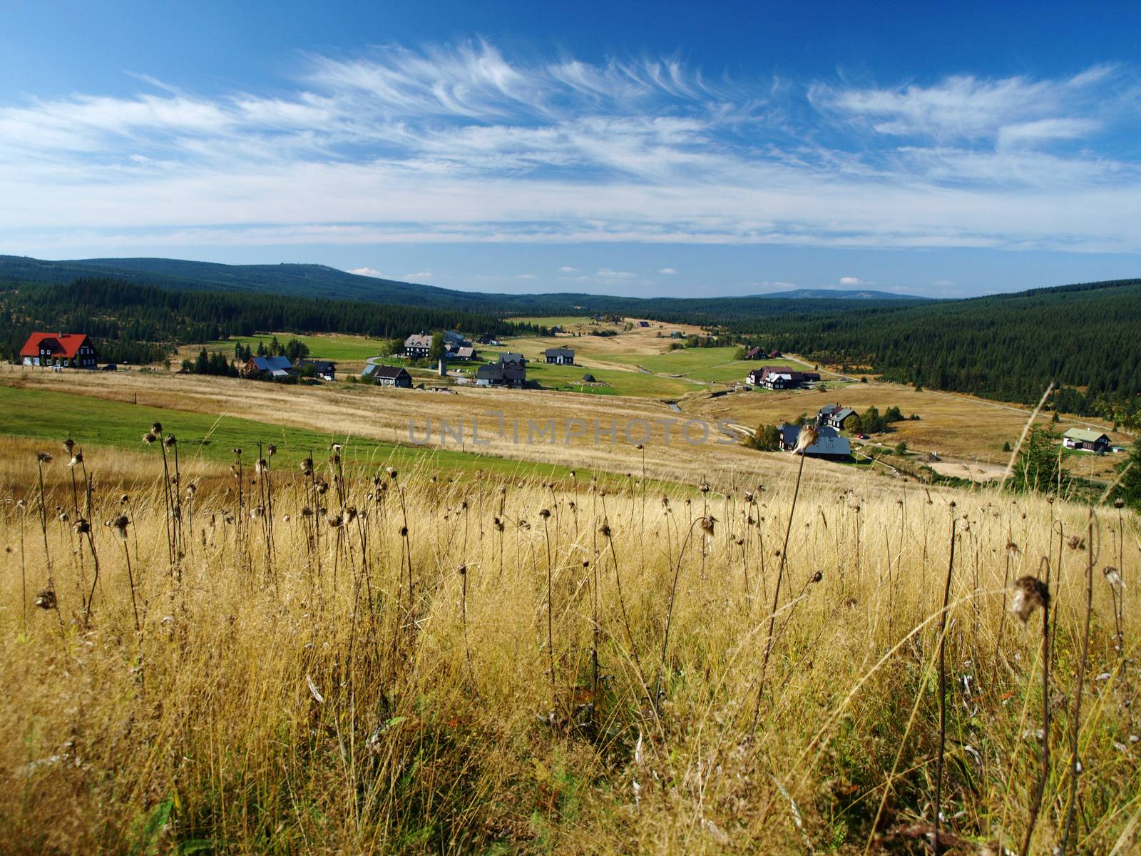 Jizerka village by pyty