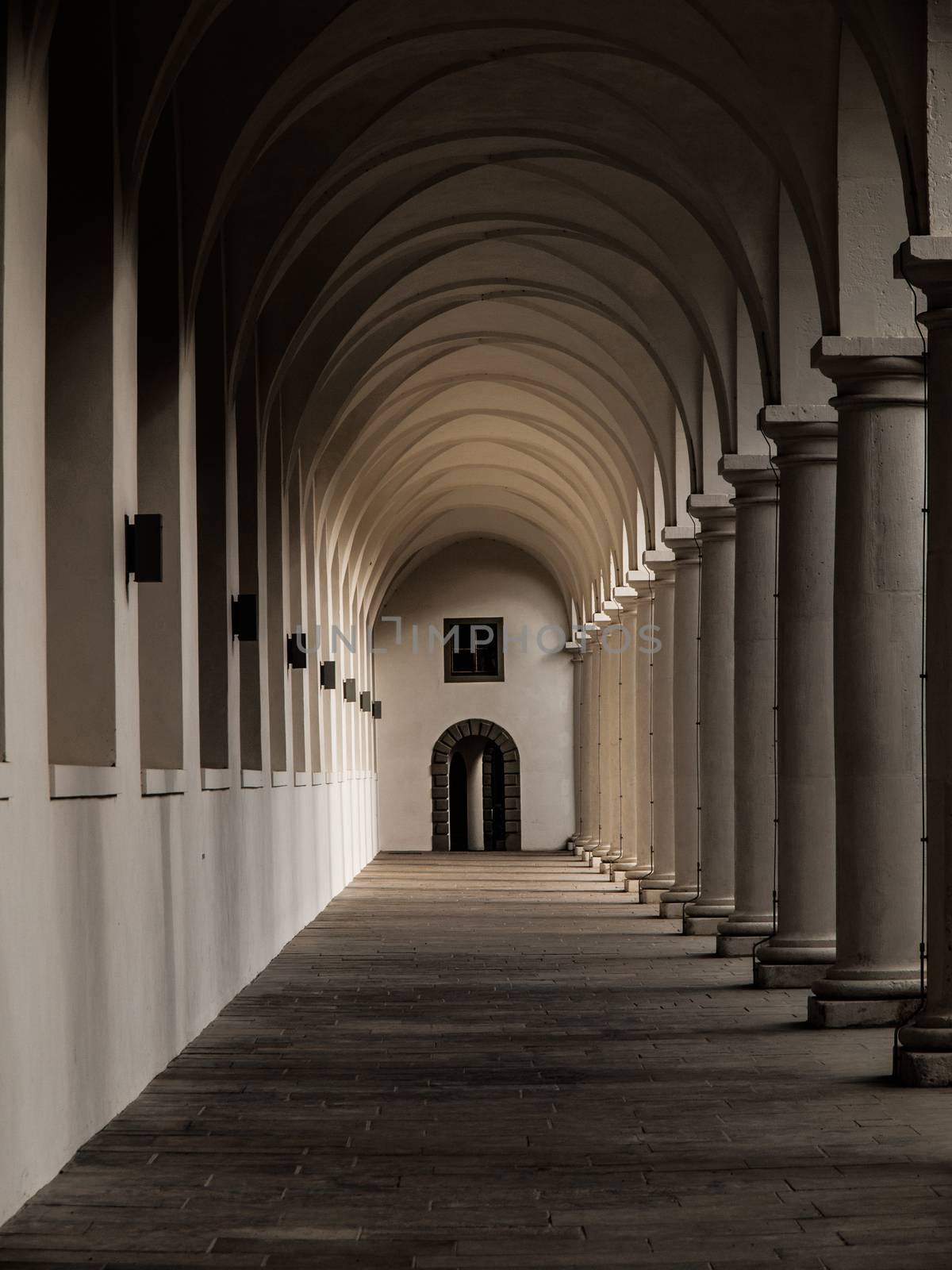 Typical archway corridor in Dresden