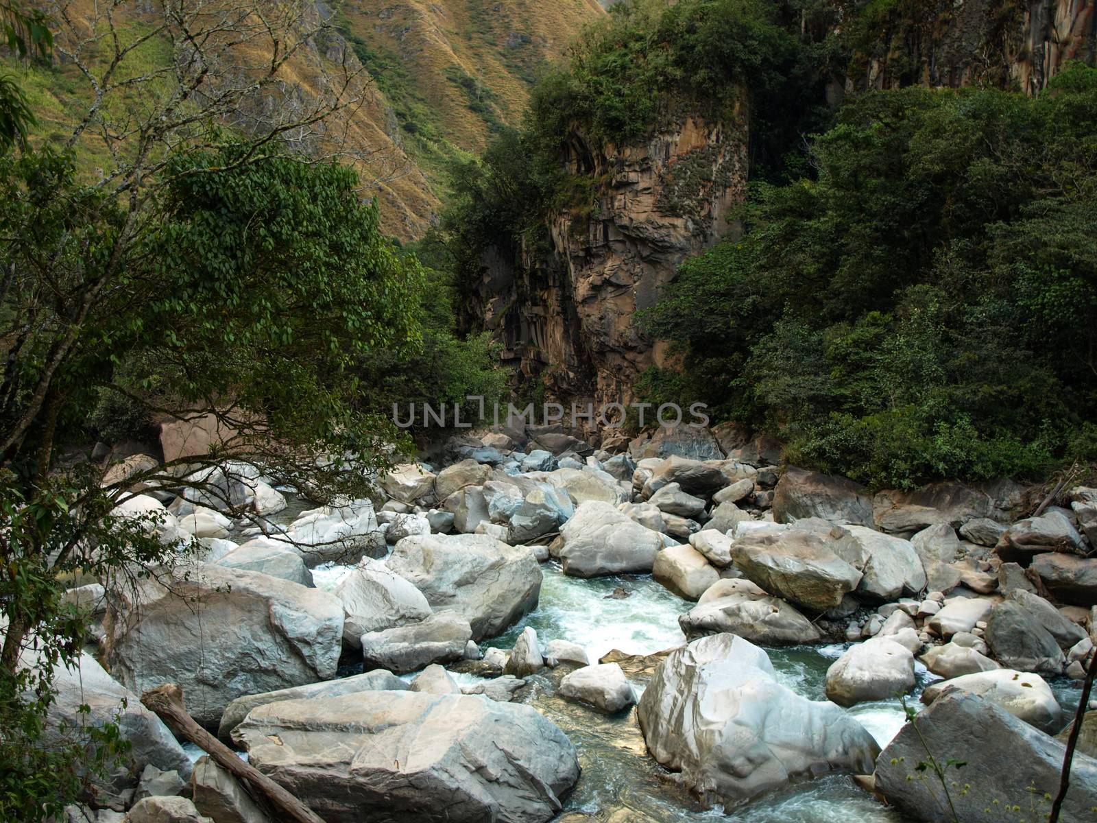 Urubamba river near Machu Picchu (Peru)