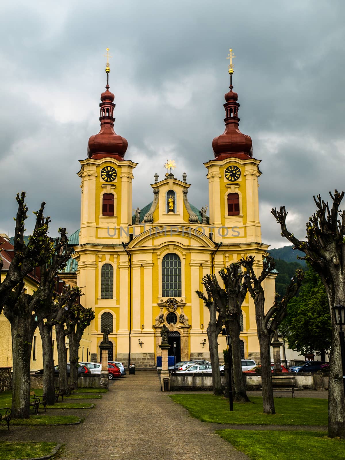 Baroque church in Hejnice by pyty