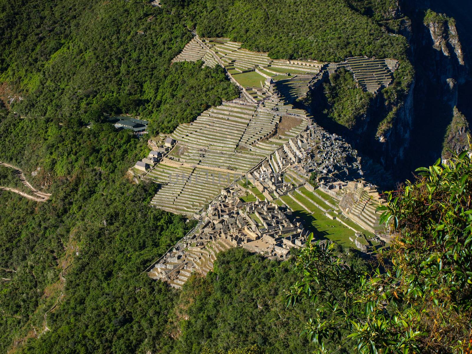 View of Machu Picchu from Huyana Picchu by pyty