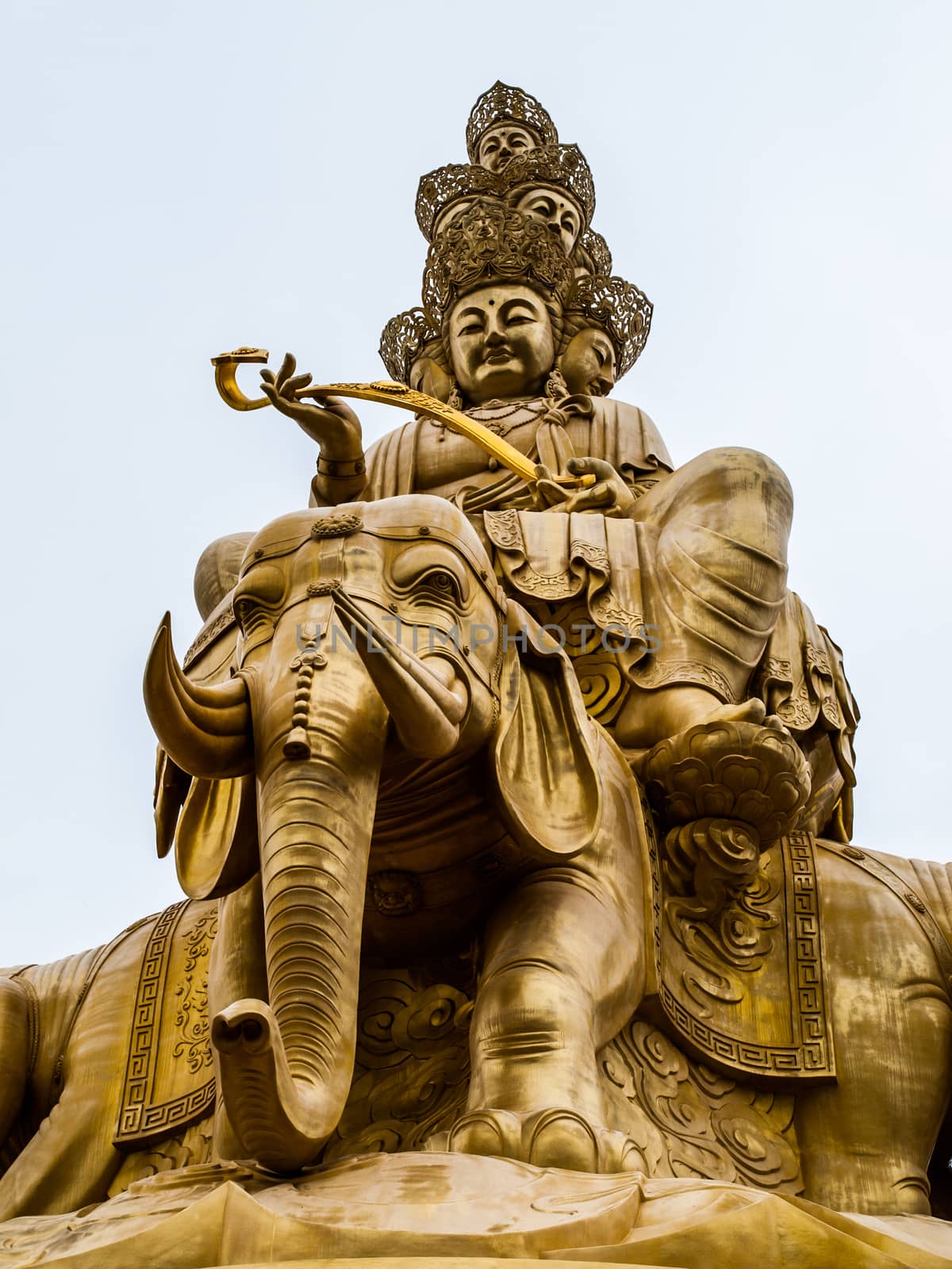 Buddha's statue on the summit of Mt. Emei (Sichuan, China)