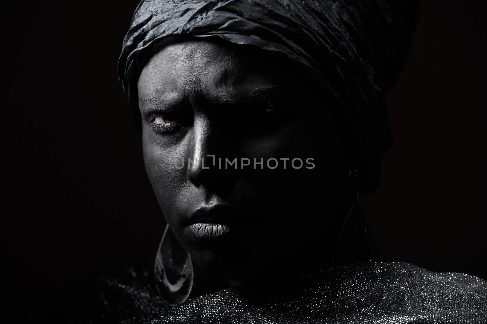 Female African voodoo shaman