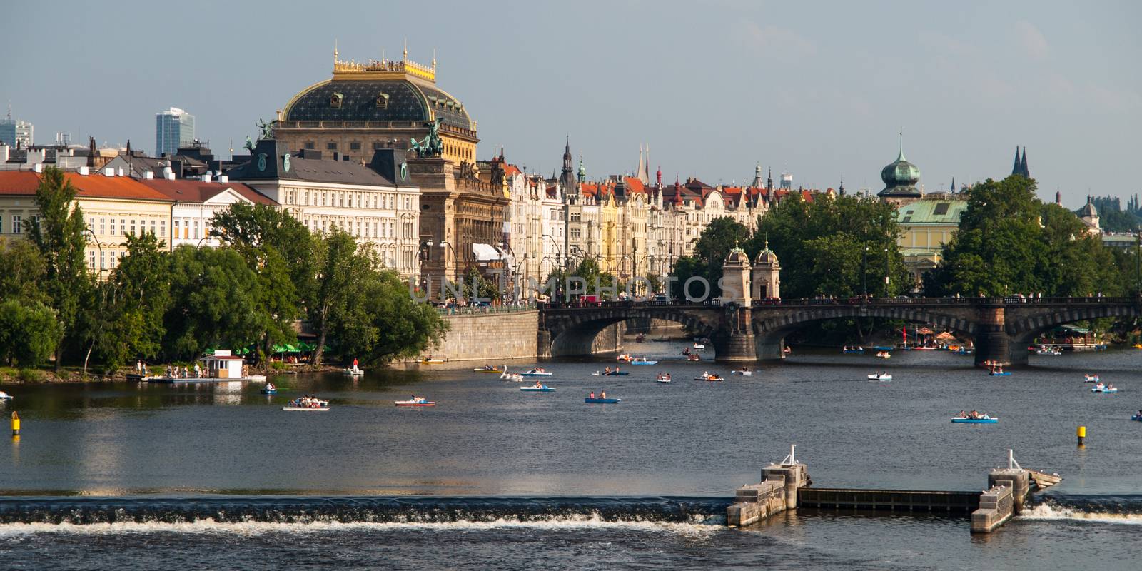 National Theatre and Vltava River by pyty