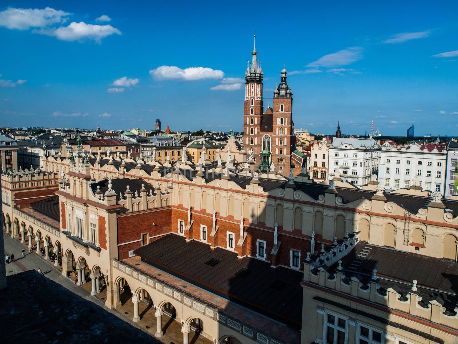 Old Town in the centre of Cracow (Poland)