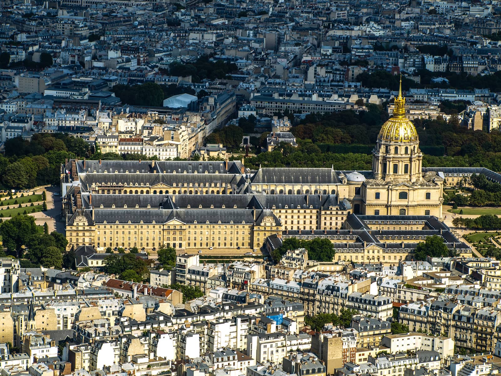 Invalides - view from Eiffel tower (Paris, France)