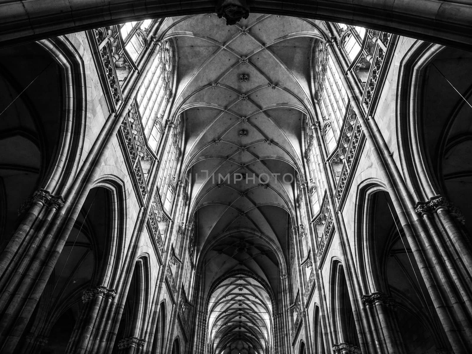 Interior of St. Vitus Cathedral (Prague, Czech Republic)