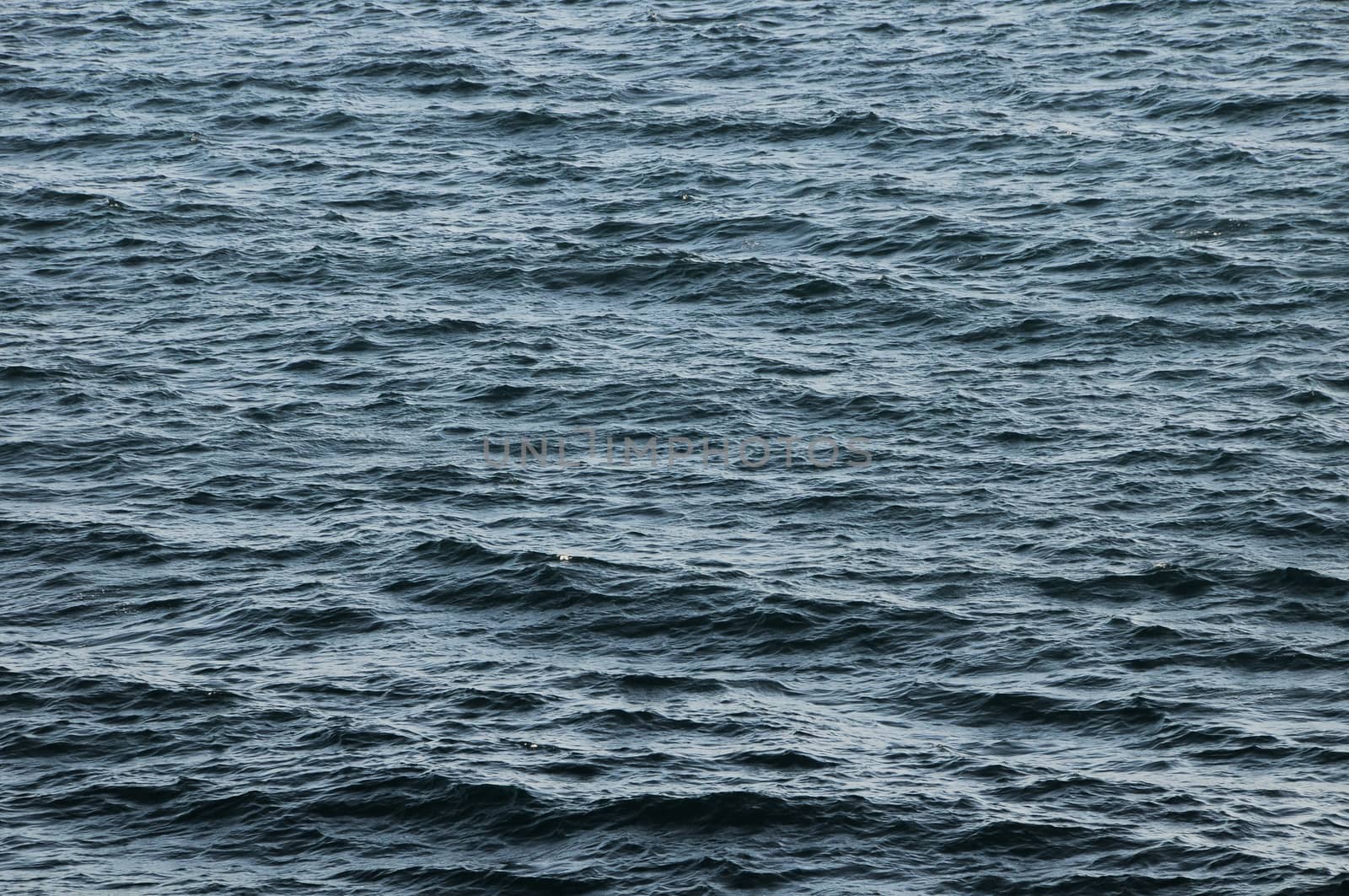 Blue Water Texture Pattern at Noon on the Atlantic Ocean