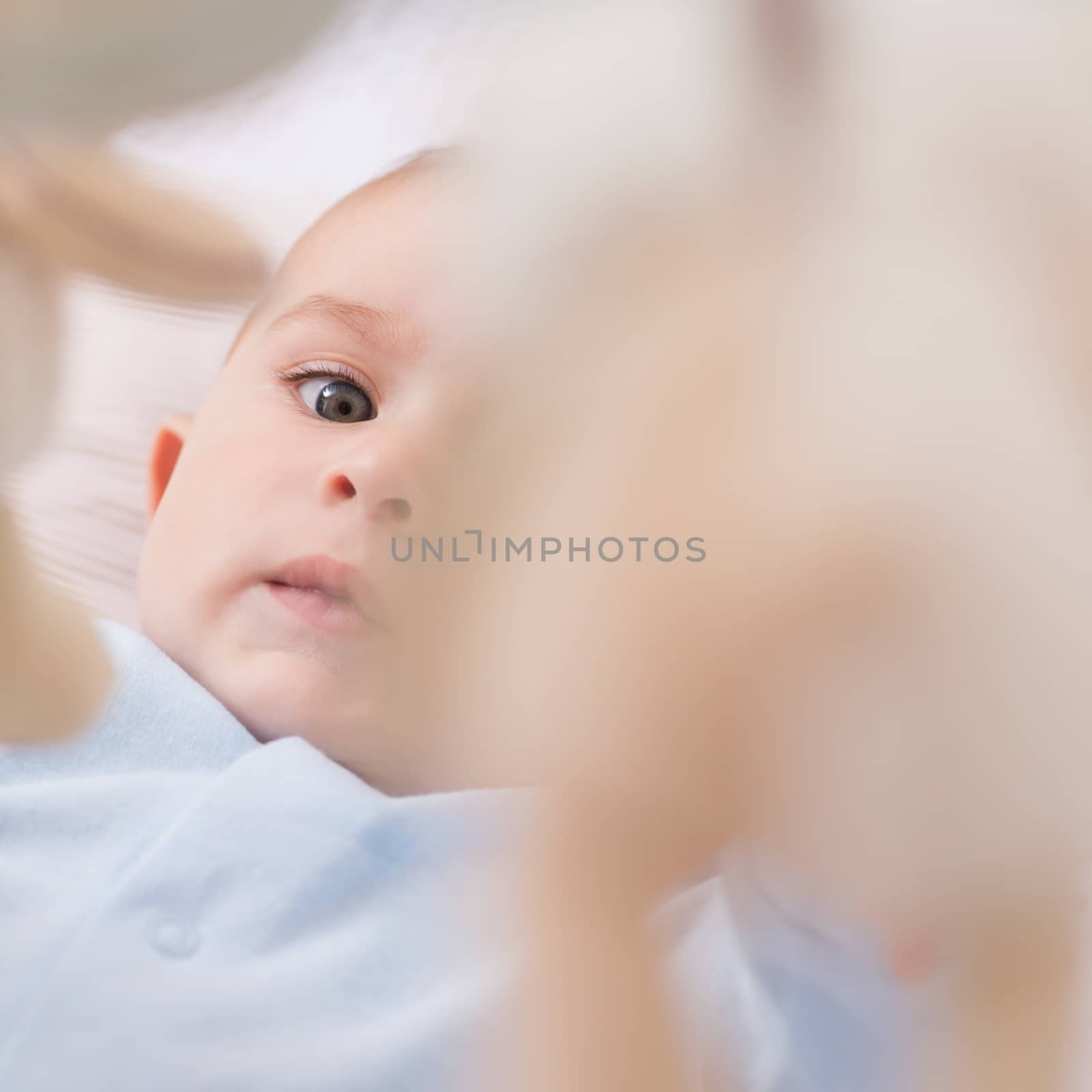 Portrait of cute baby boy  by Wavebreakmedia