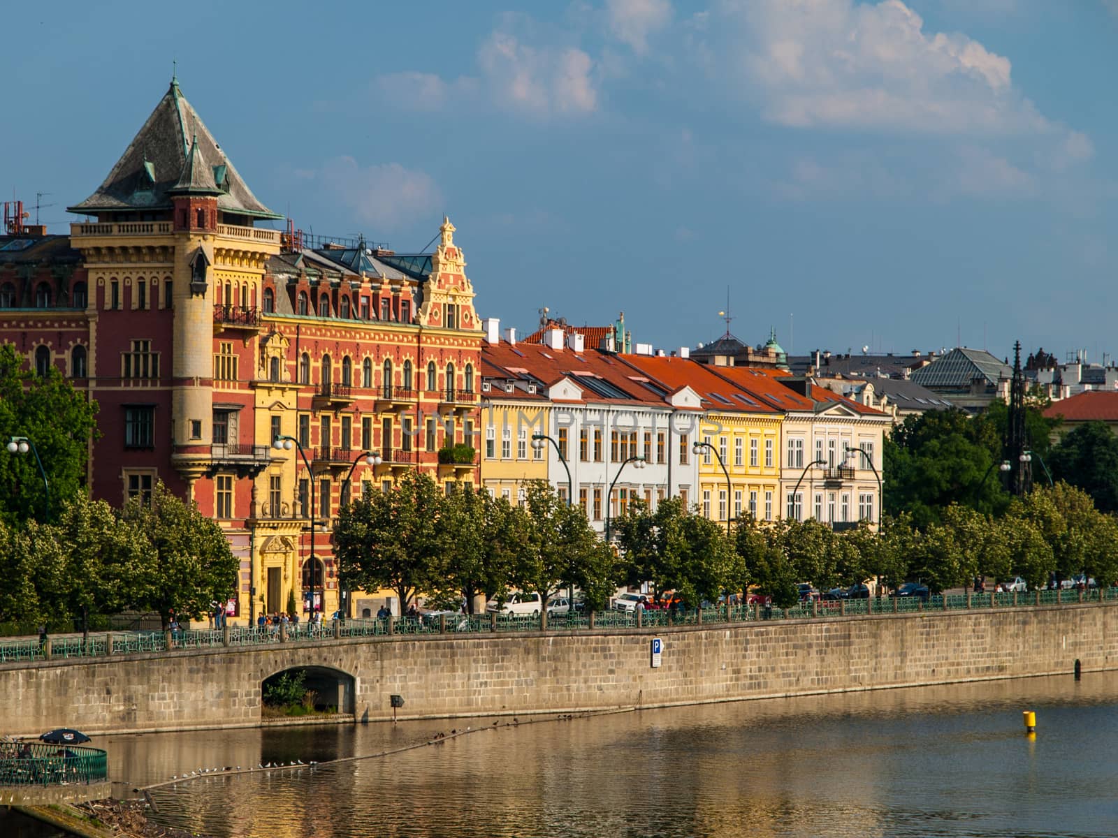 Smetana's Riverbank in Prague by pyty