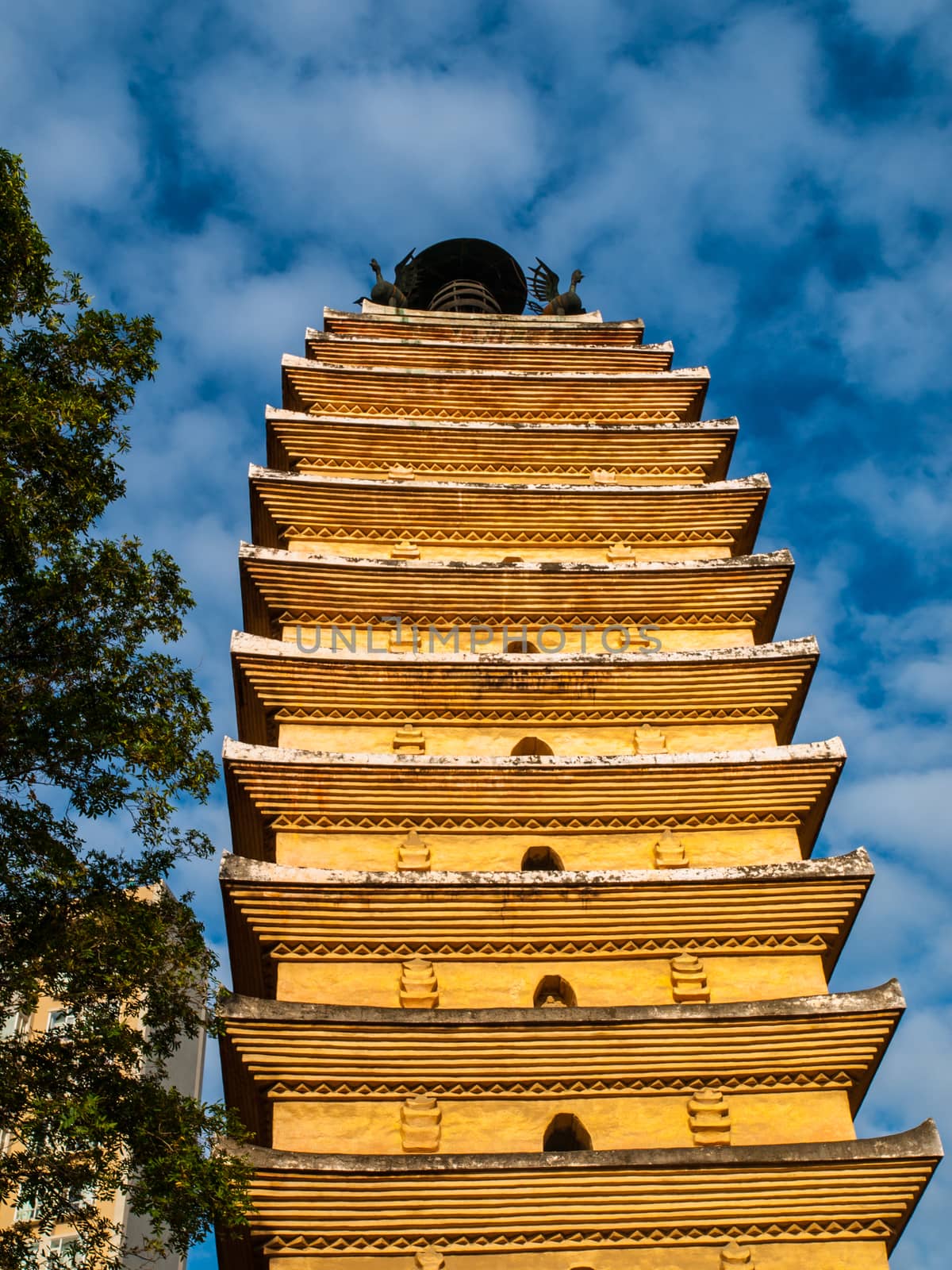Eastern pagoda in Kunming (Yunnan, China)