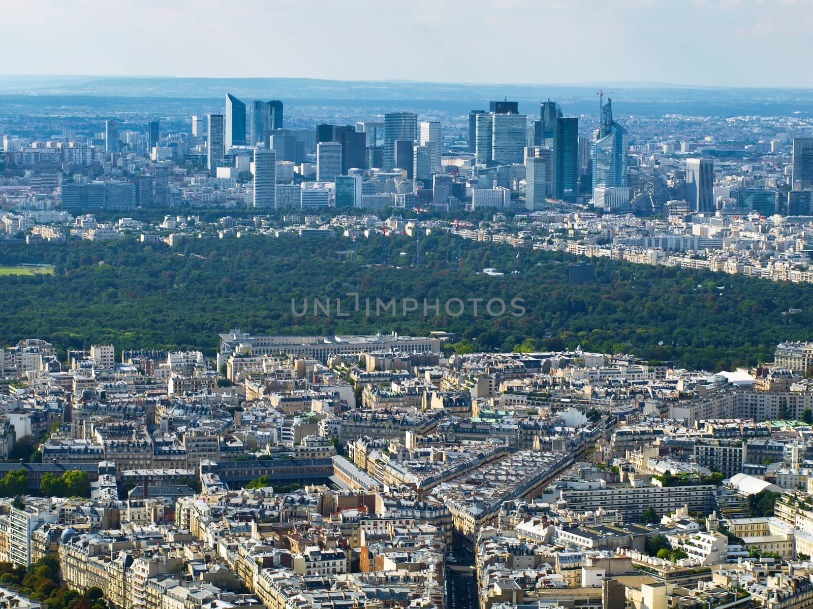 View of La Defense from Eiffel Tower by pyty