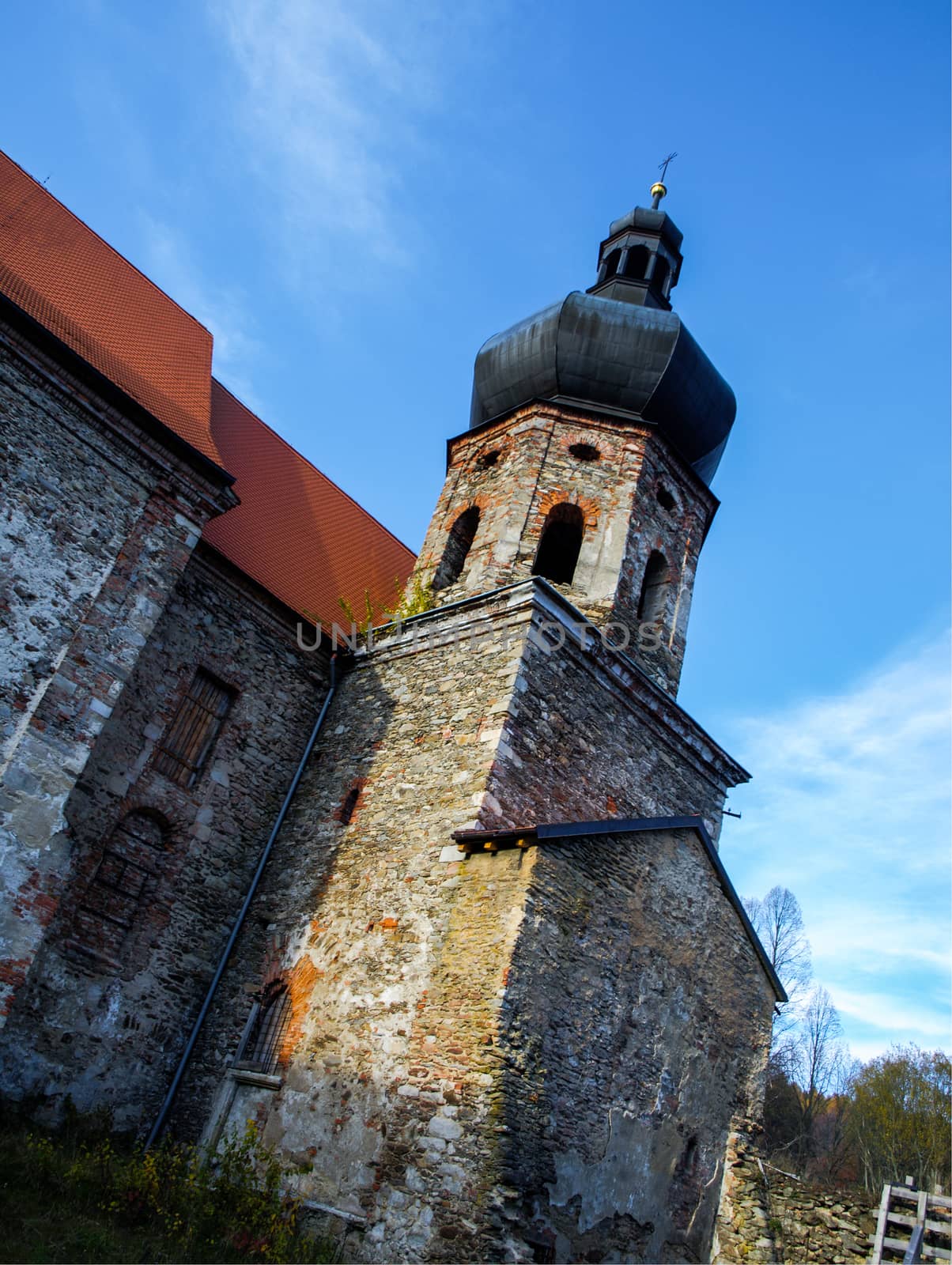 Devasted monastery in Pivon (Czech Republic)