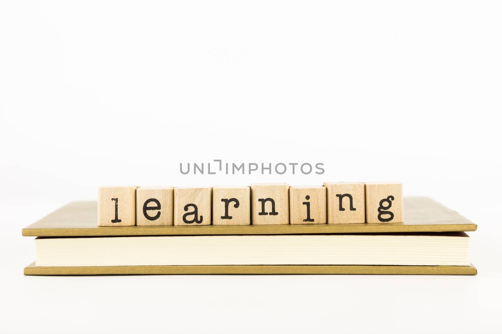 closeup learning wording, study and education concept and idea