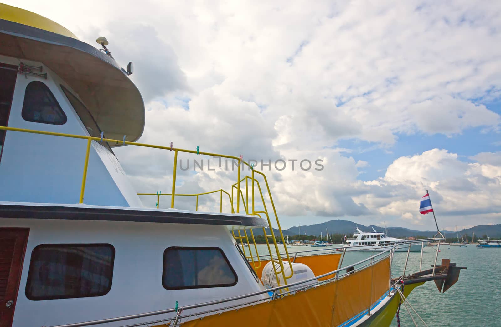 deck of passenger ship by zhannaprokopeva