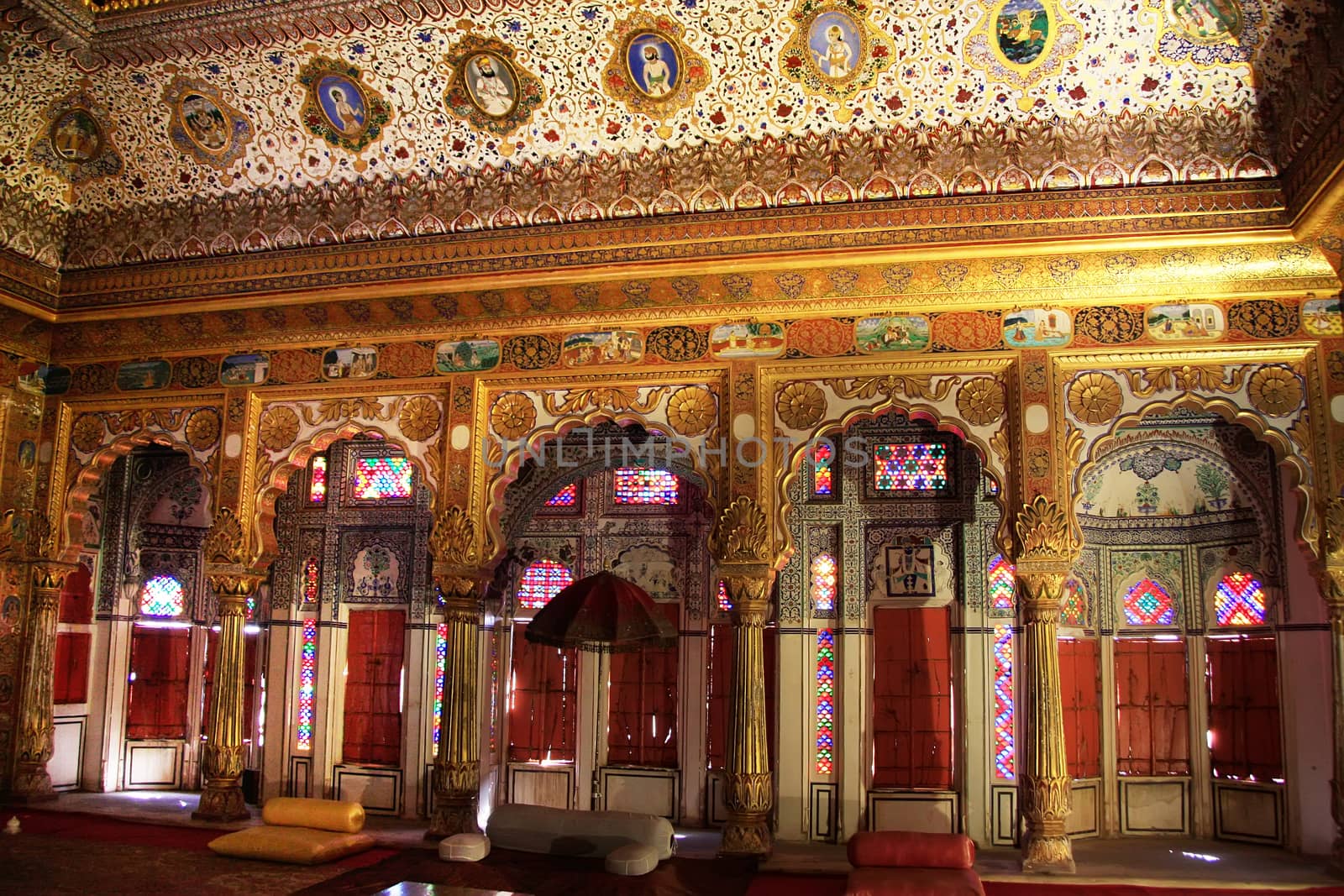 Room within Palace complex, Mehrangarh Fort, Jodhpur, Rajasthan, India