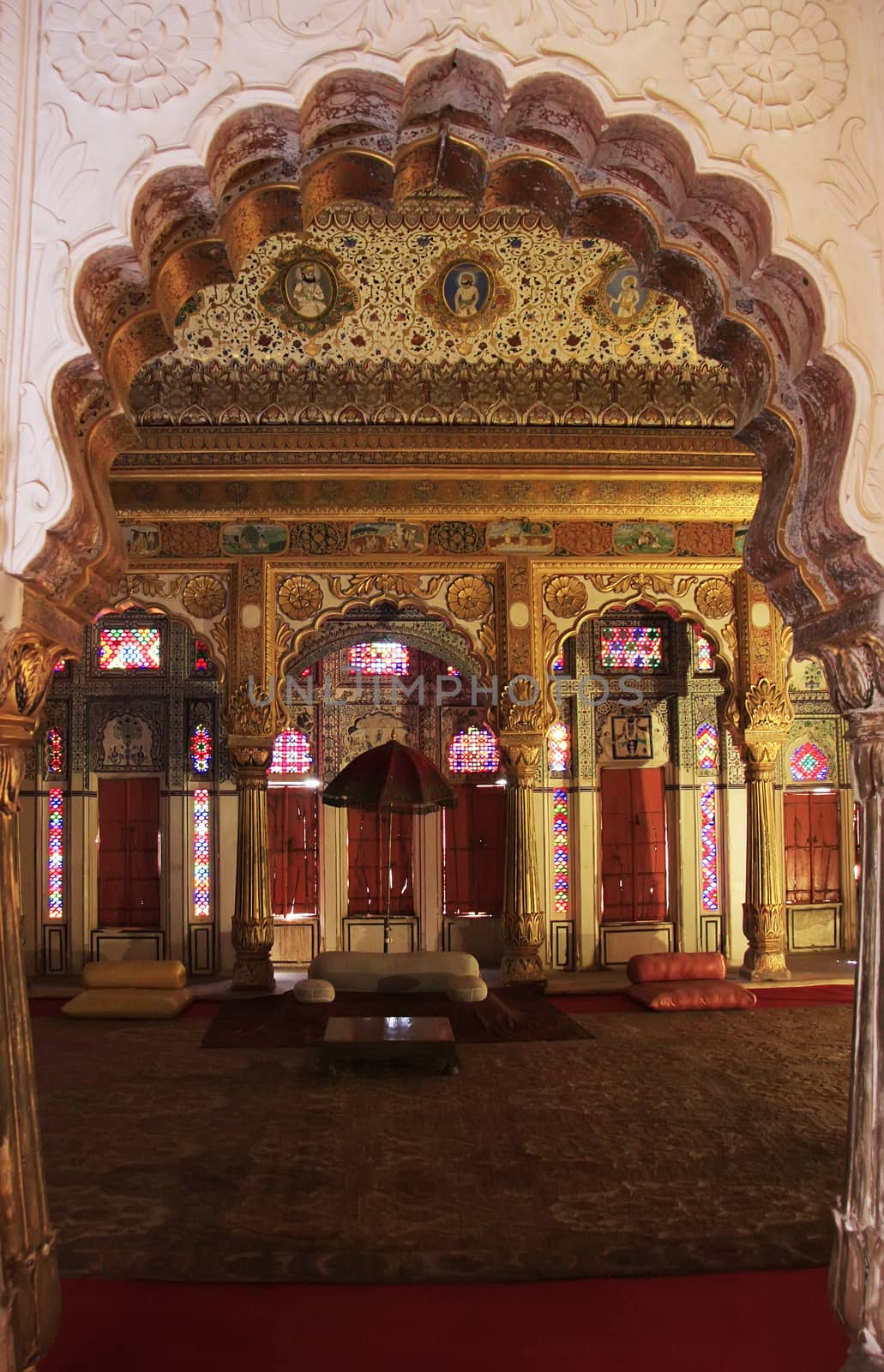 Room within Palace complex, Mehrangarh Fort, Jodhpur, Rajasthan, India