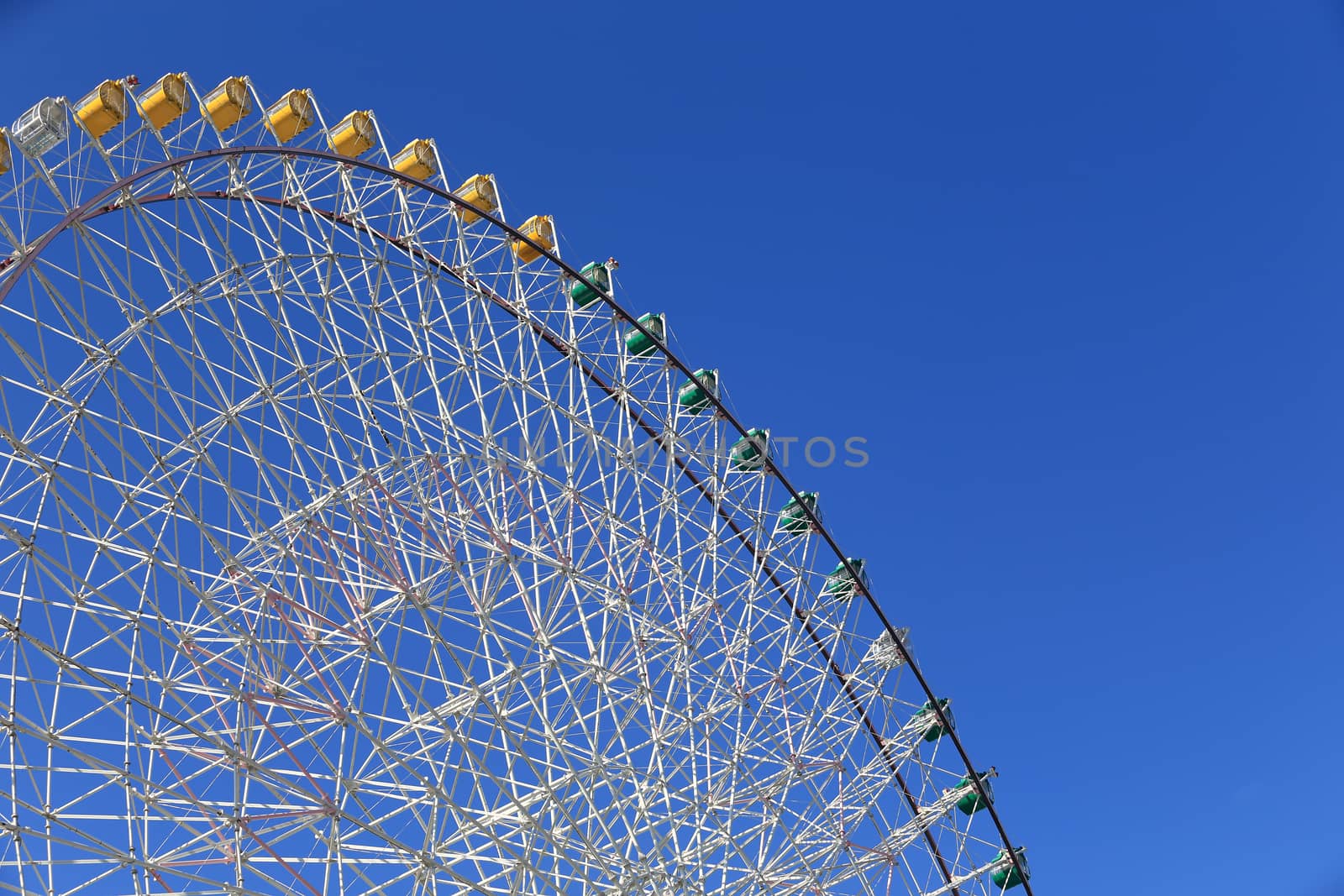 Ferris Wheel - Osaka City in Japan