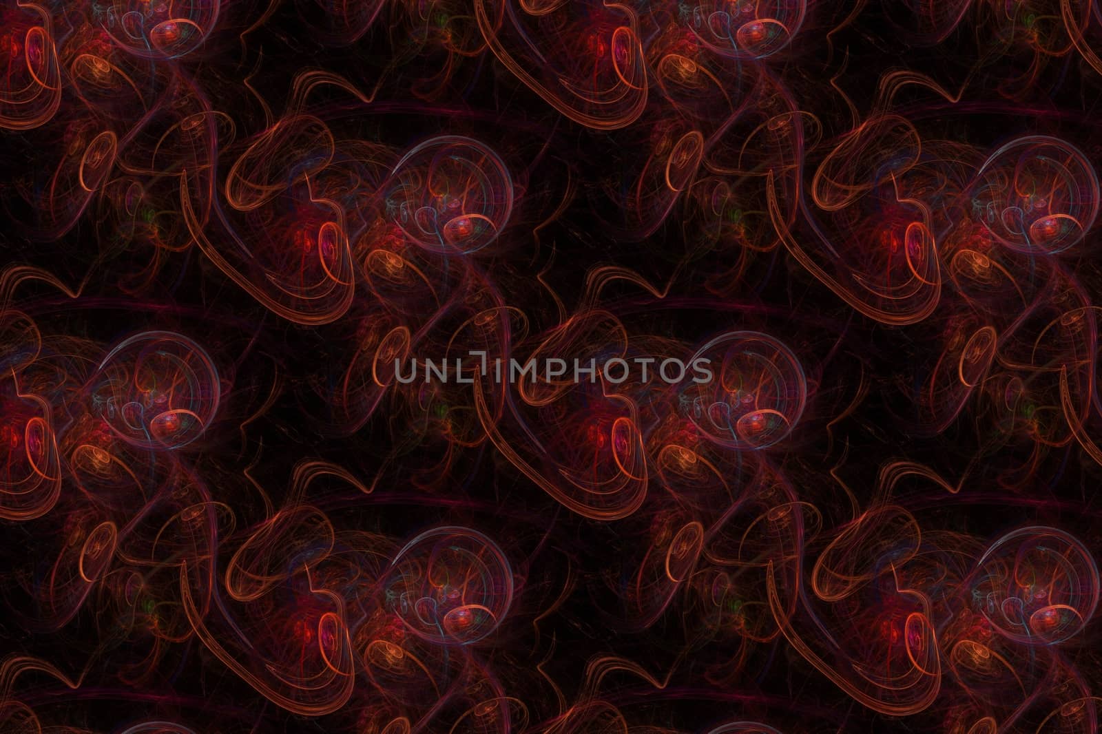 Abstract background with red swirls and waives pattern.