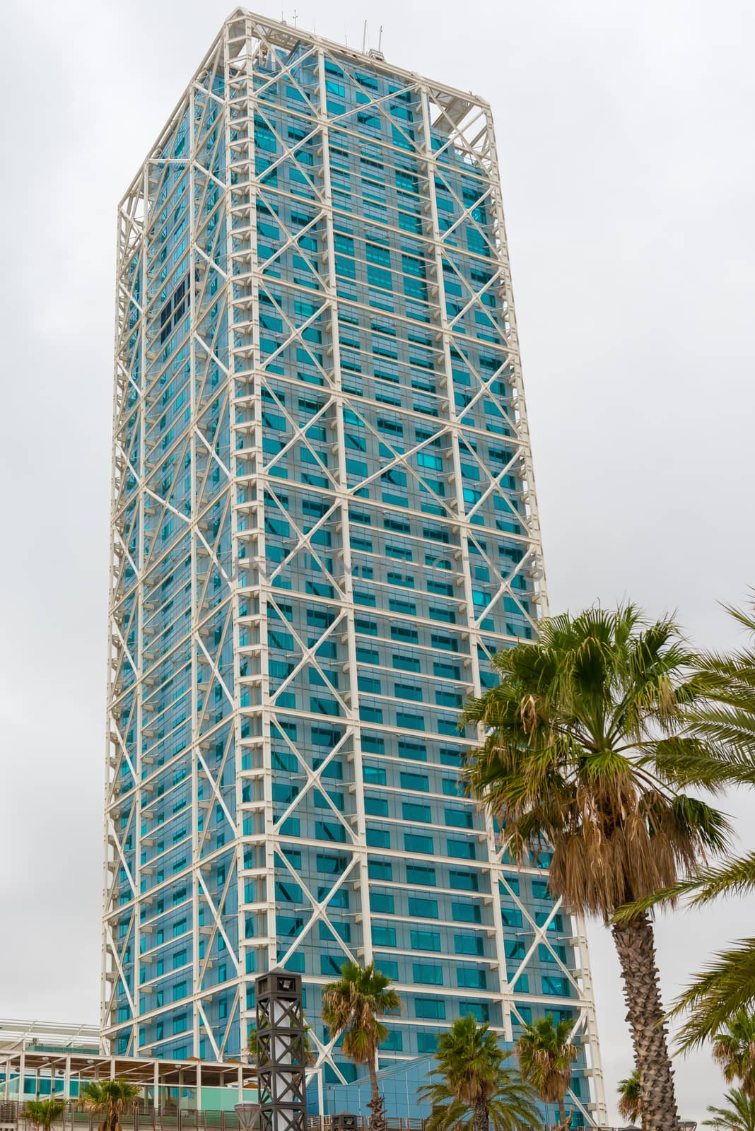 Port Olimpic tower, Barcelona, Spain.  by Marcus