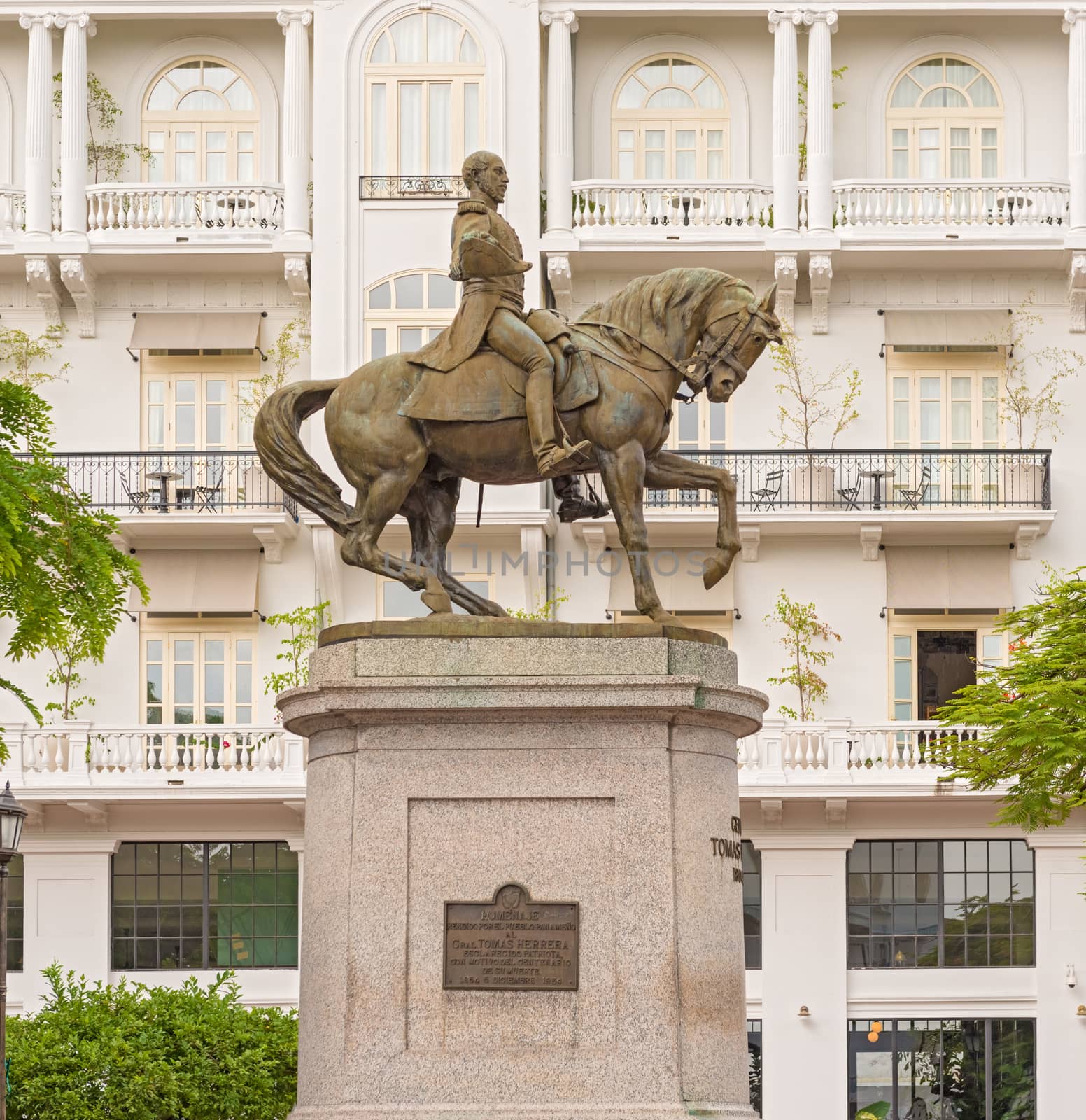 Statue of General Tomas Herrera, Historical Old Town, Panama City