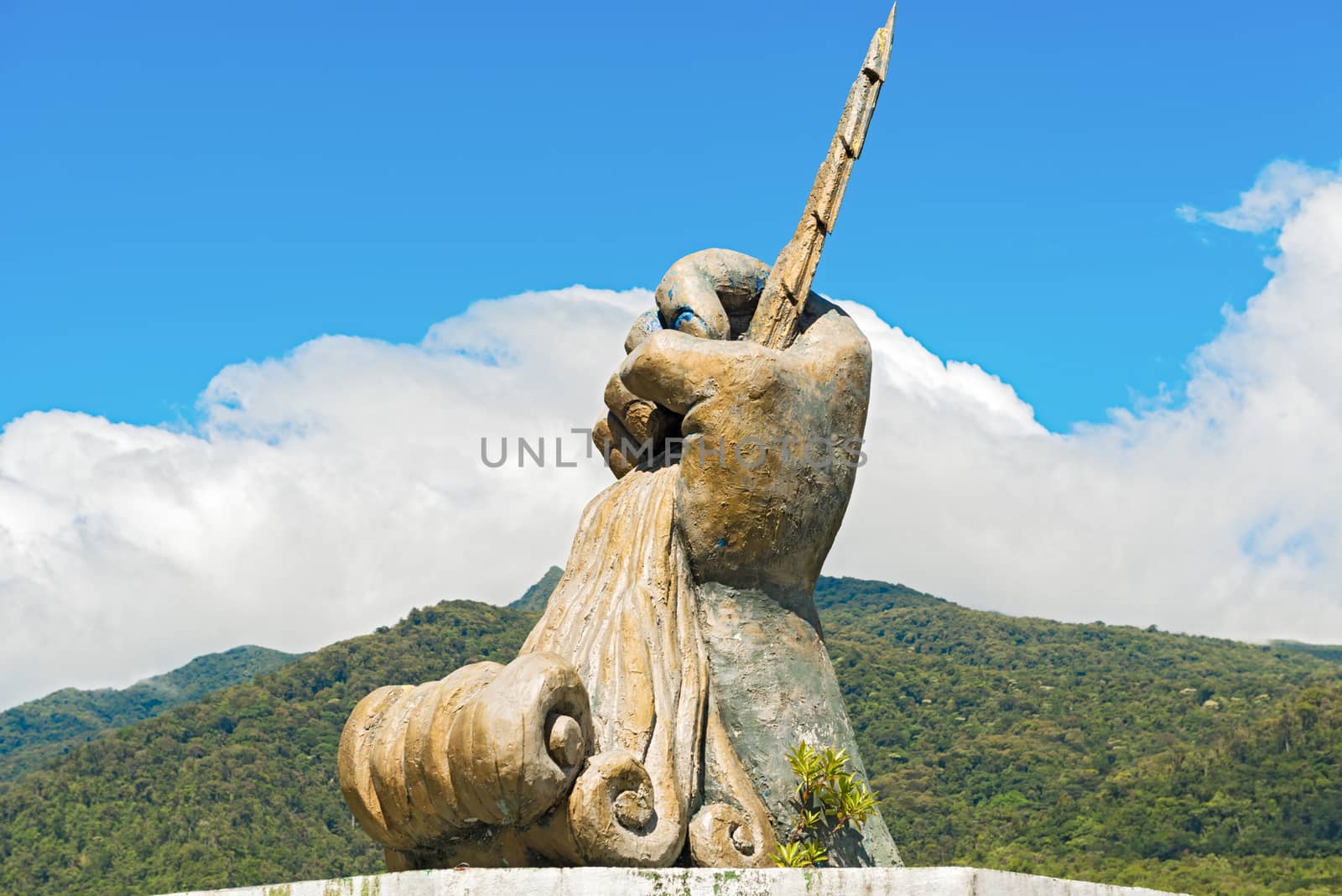 Fortuna Dam statue in Panama by Marcus