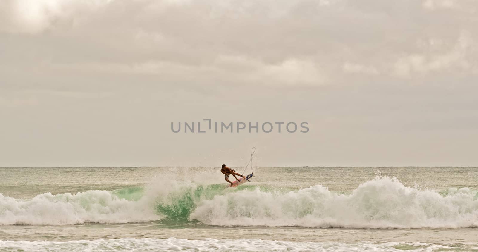 Surfing in Bocas del Toro in Panama by Marcus