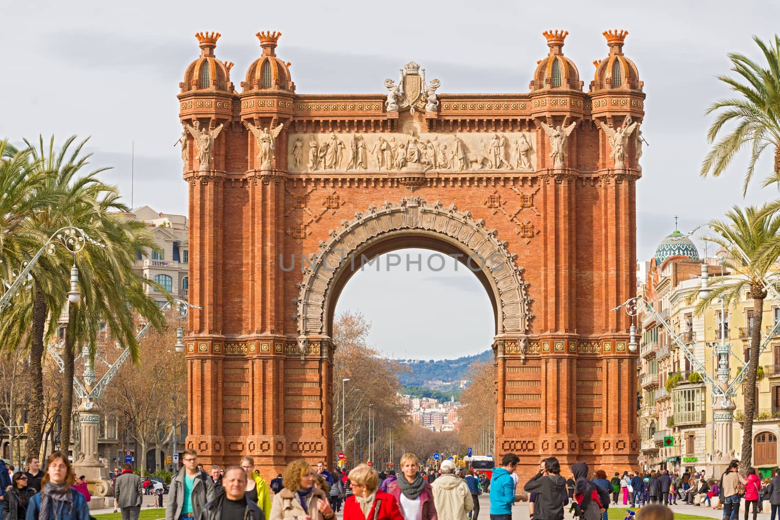 The Arch de Triumph in Barcelona, Spain. by Marcus