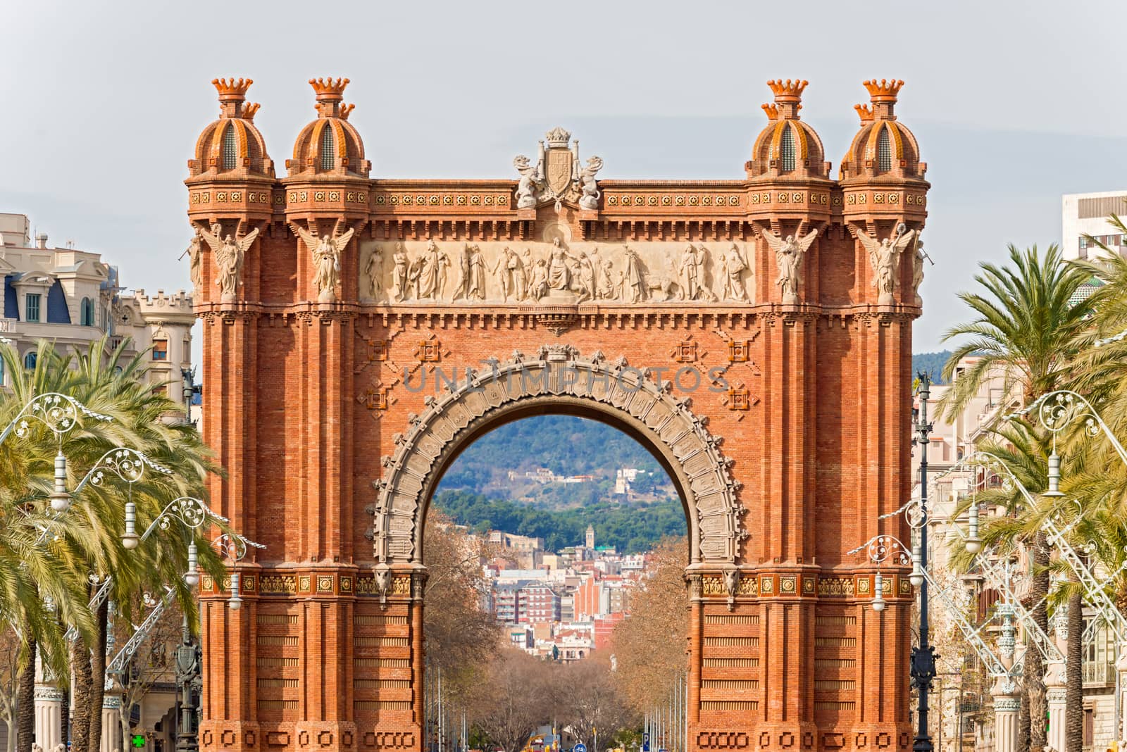 The Arch de Triumph in Barcelona, Spain. by Marcus