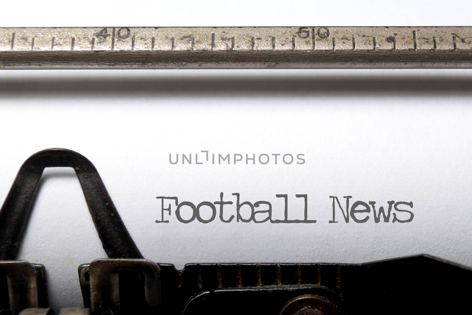 Sign up printed on a typewriter 