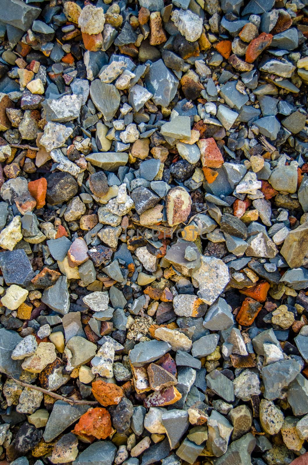 An Abstract Background Texture Of Colored Construction Rubble