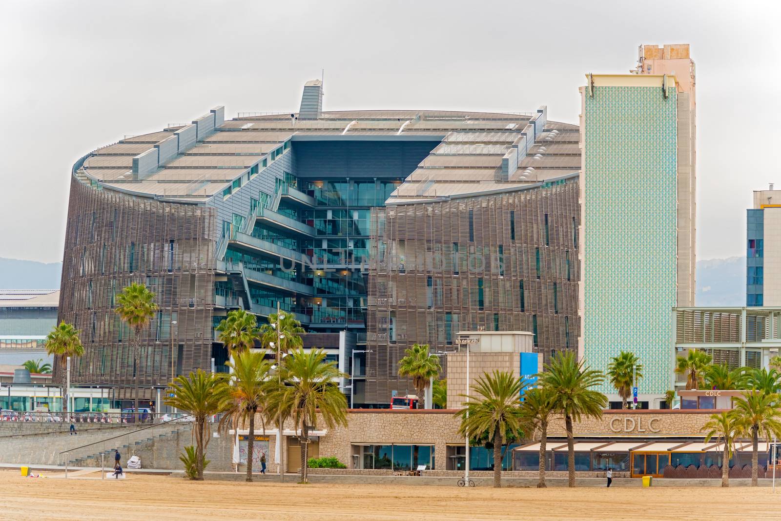  Modern architecture at Barcelona Olympic Port, Spain  by Marcus