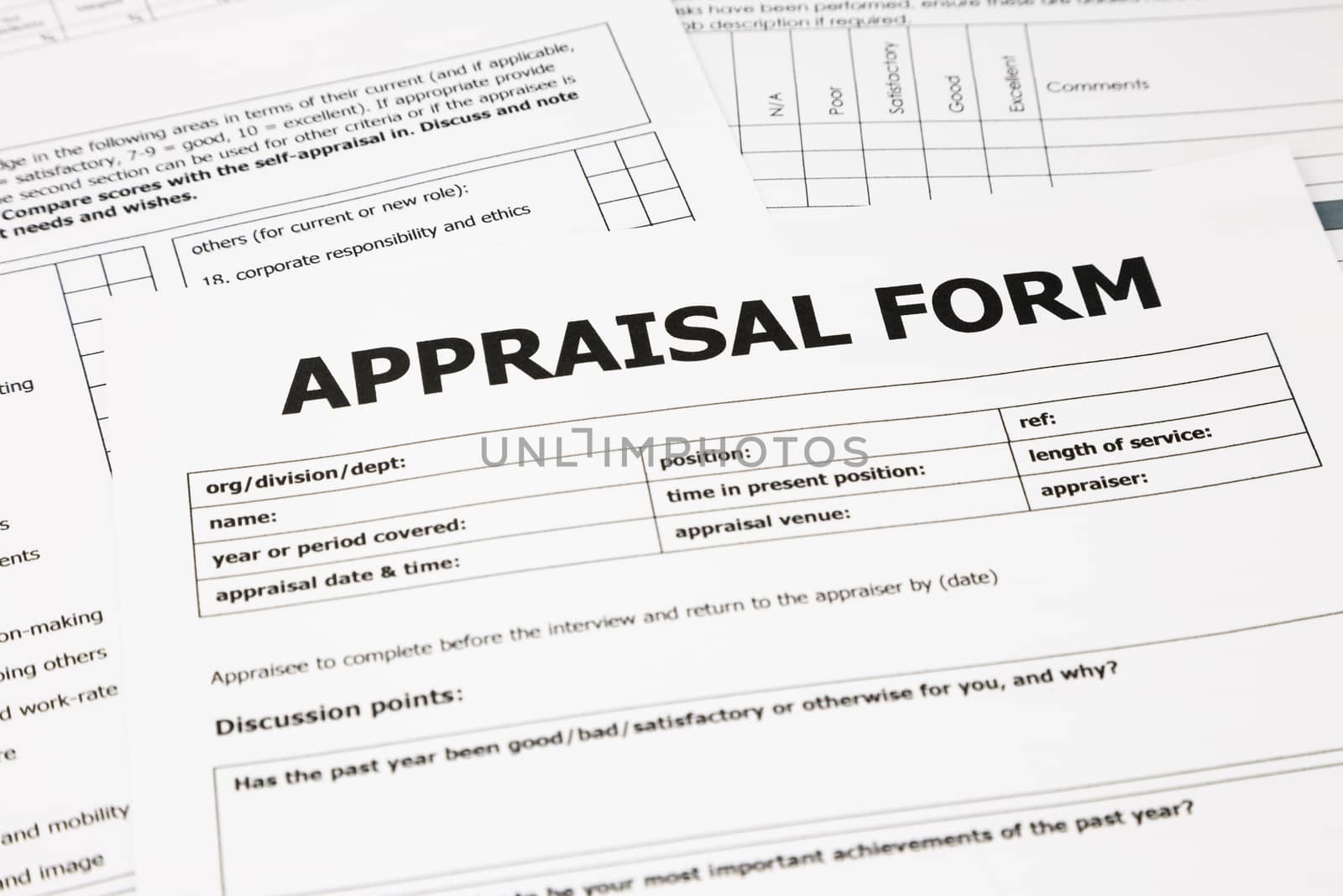 appraisal form and paperwork by vinnstock