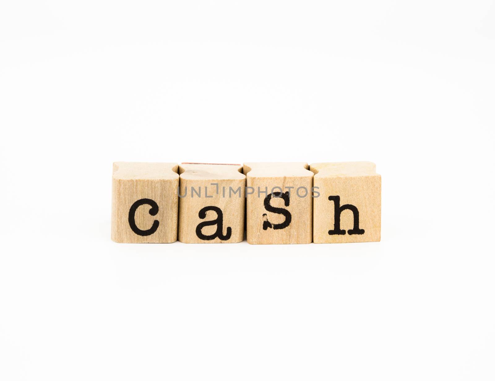 cash wording, money concept and idea by vinnstock
