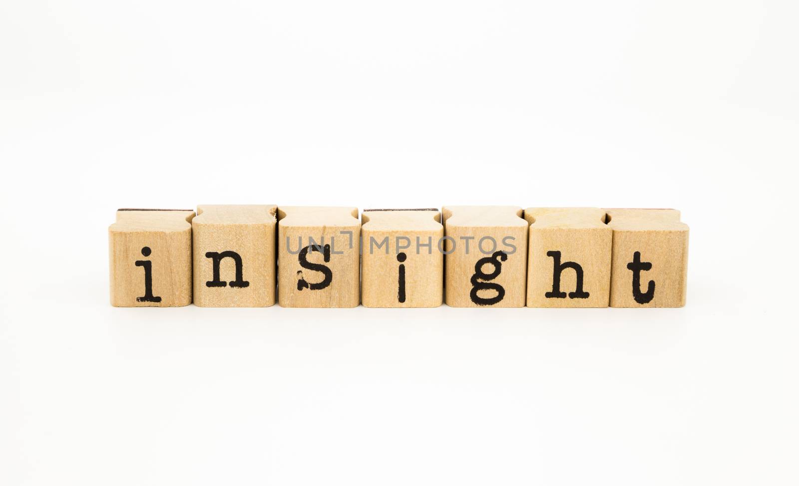 insight wording, intelligence and knowledge concept by vinnstock