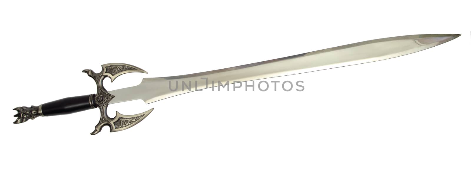 image of a medieval sword over white