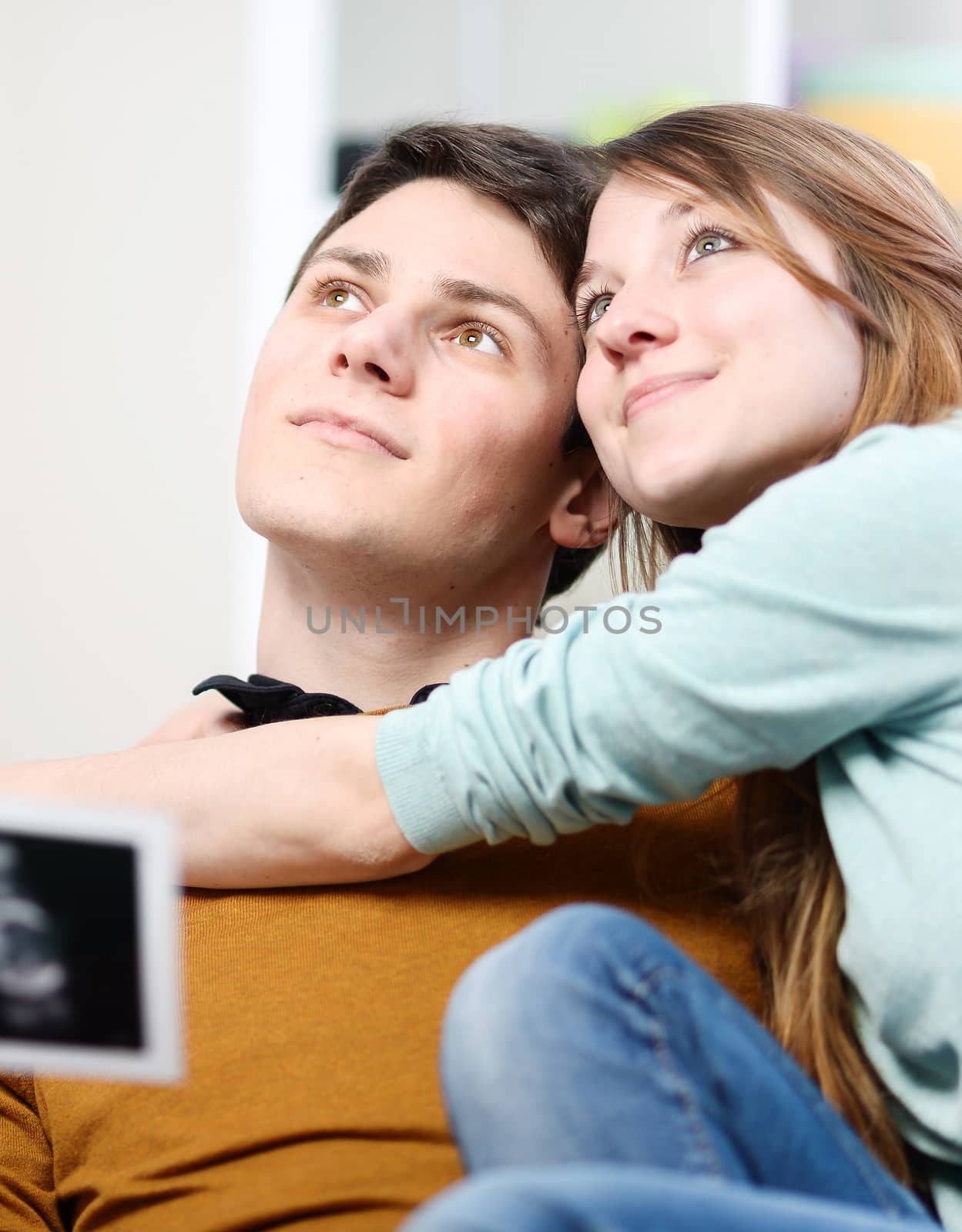 Beautiful couple imagines the future of their unborn child with  by pixinoo
