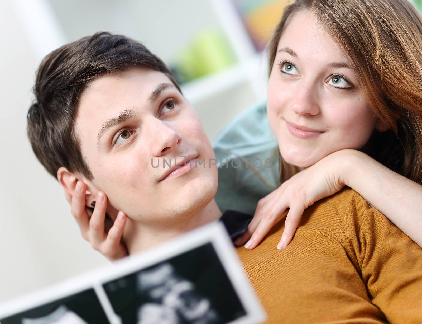 Cute couple imagines the future of their unborn child with ultra by pixinoo