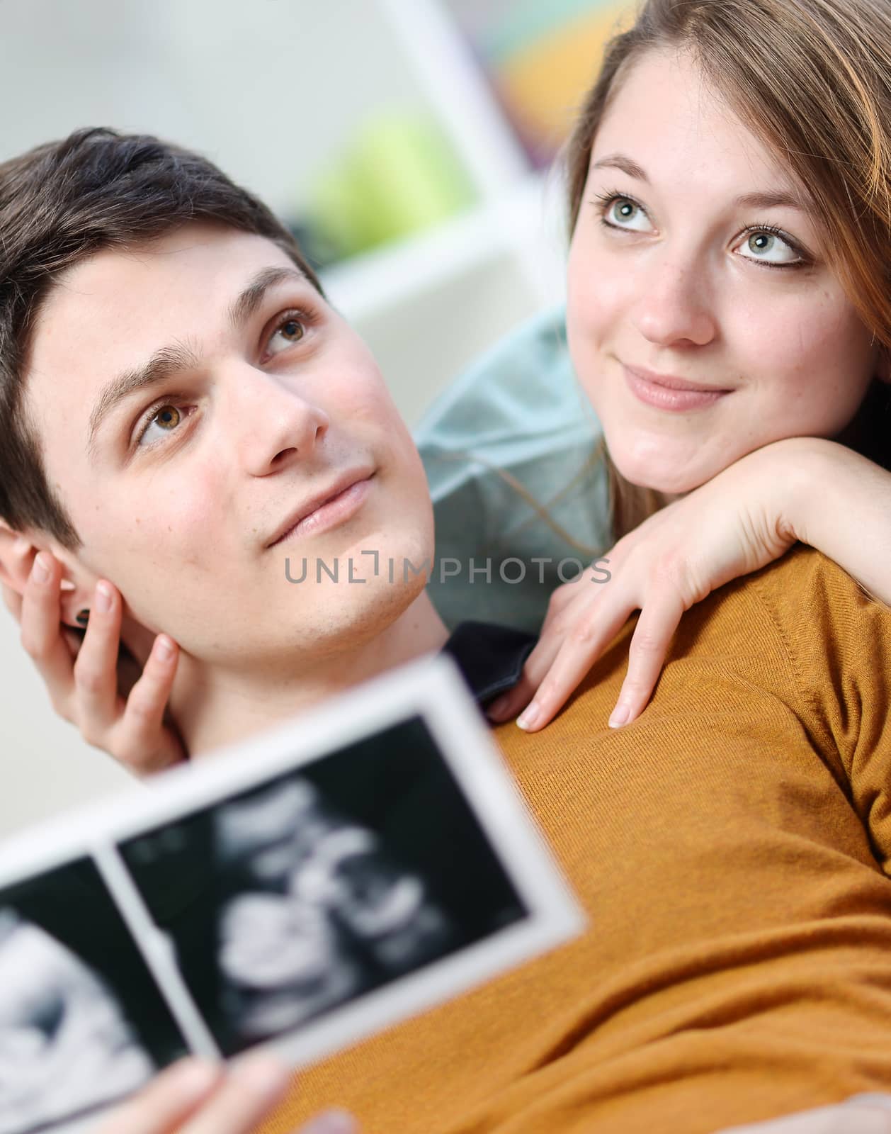 Cute couple imagines the future of their unborn child with ultra by pixinoo