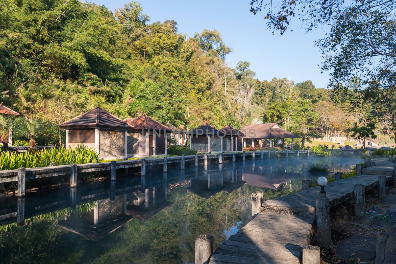 Fang Hot Spring National Park is part of Doi Pha Hom Pok Nationa by jakgree