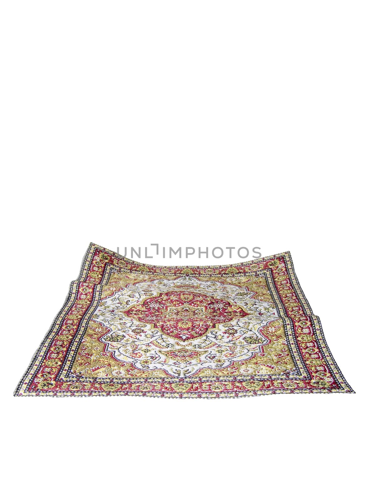 turkish carpet isolated on white background