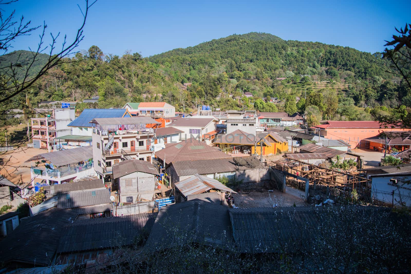 Ang Khang Village at Doi Ang Khang Chiang mai Thailand