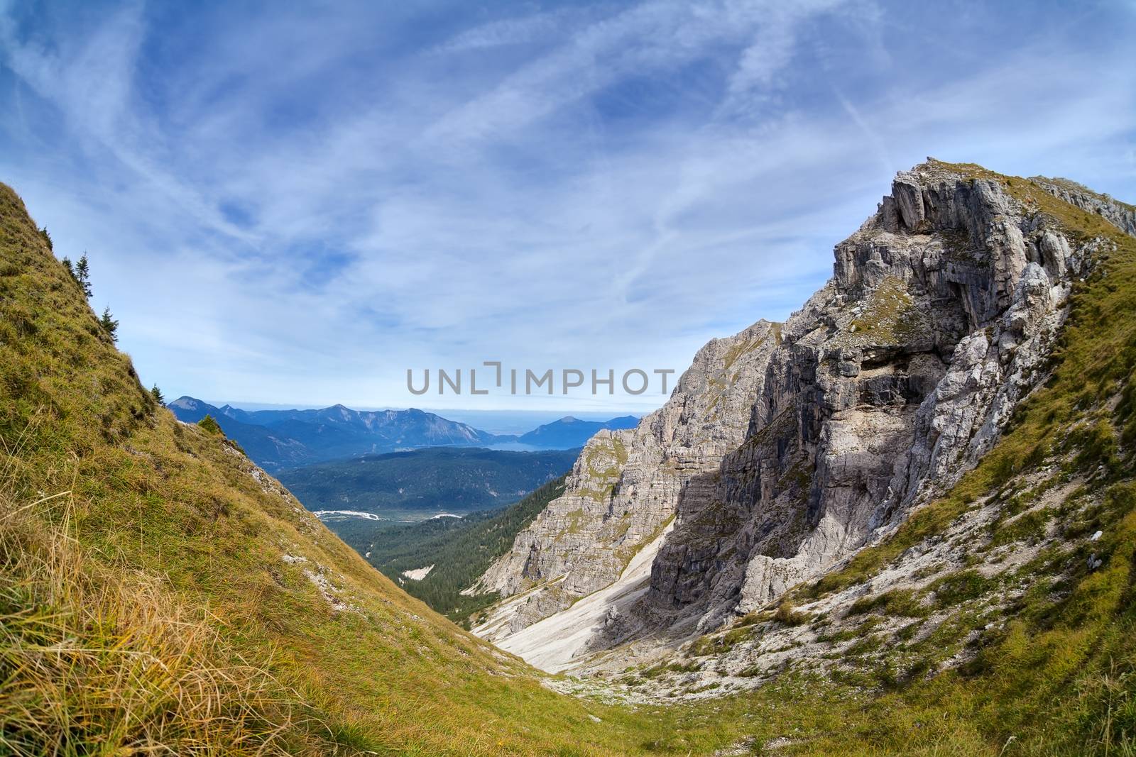 rocks on Karwendel mountain range by catolla