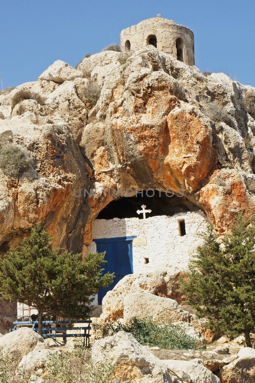 Cave church, tourist attraction of Protaras, Cyprus