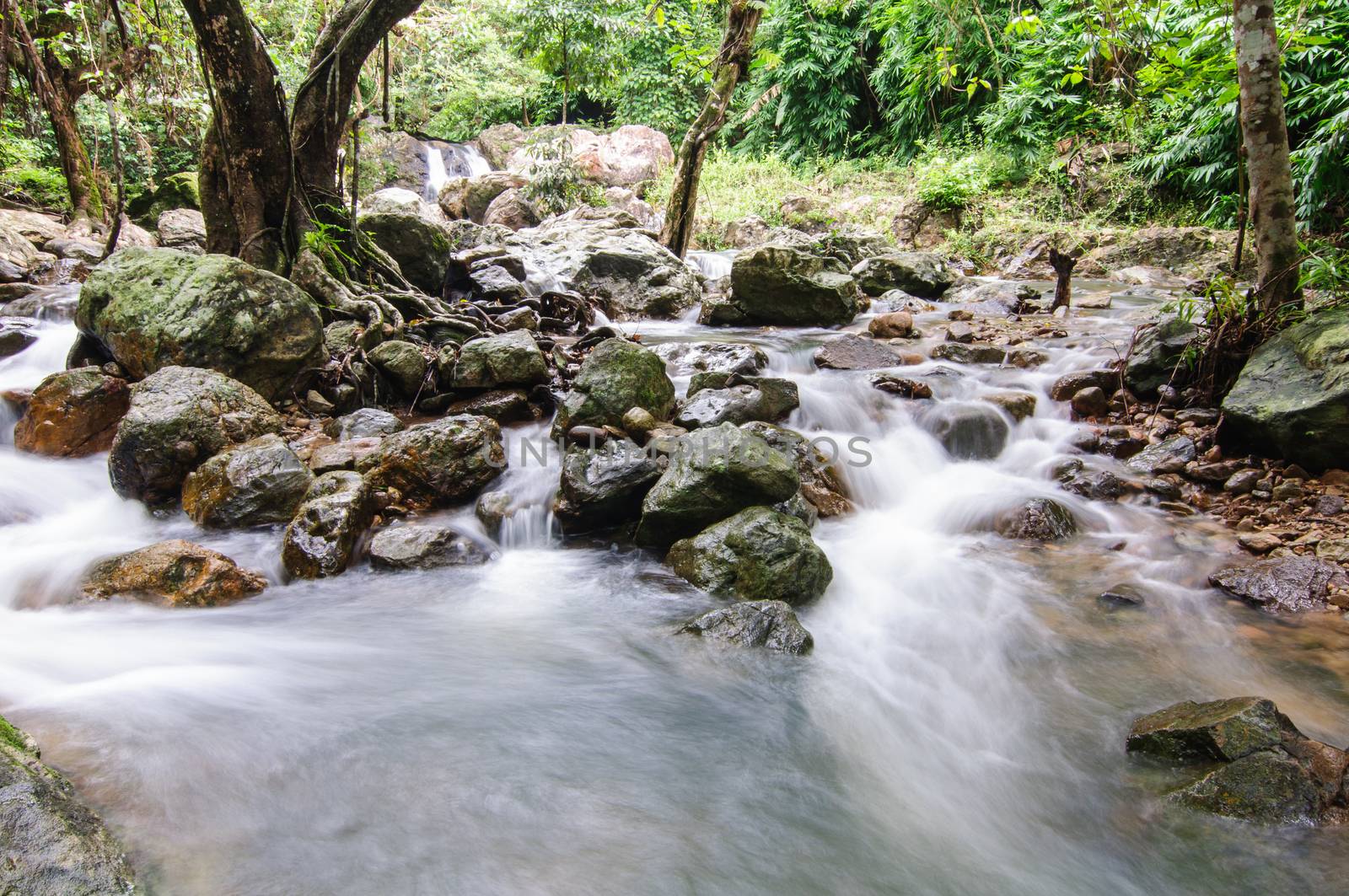 The waterfall sarika National Park, nakon-nayok thailand.