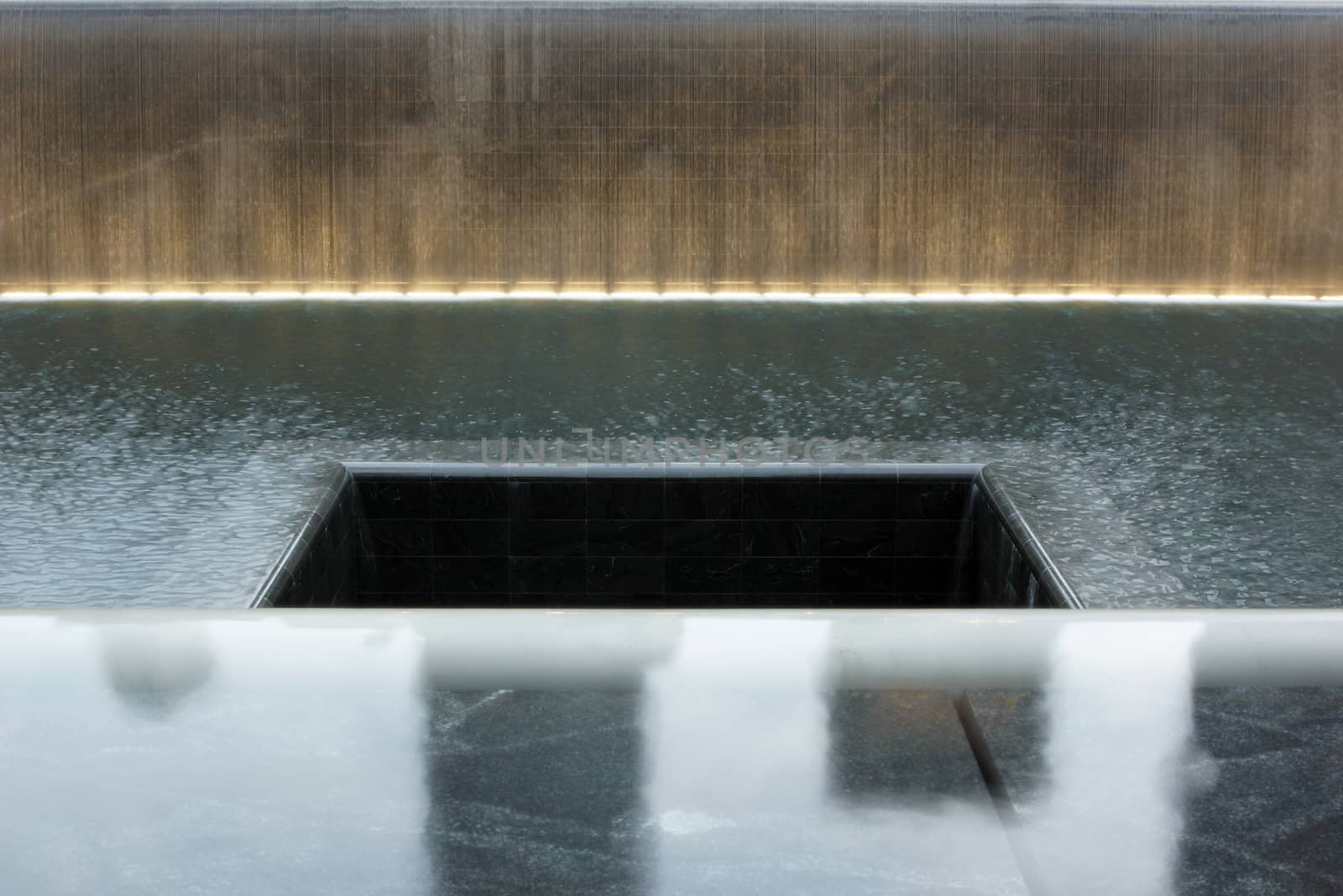 The fountain memorial at the World Trade Center