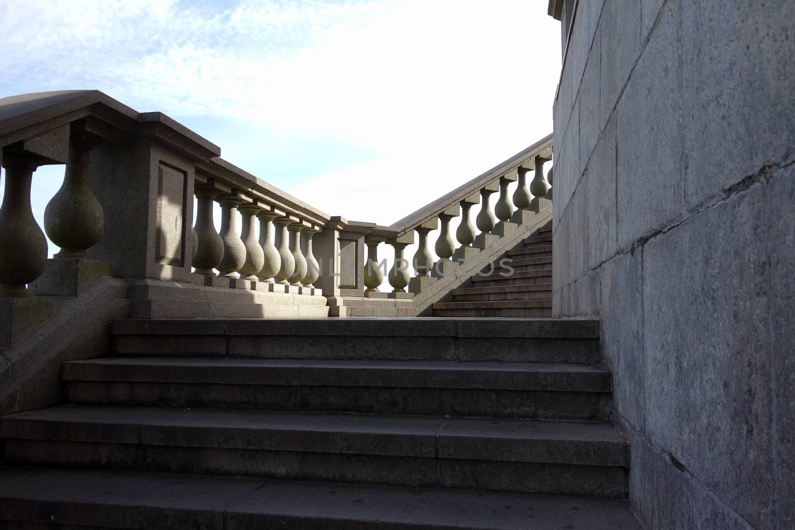A staircase to heaven, or just a walkway going up