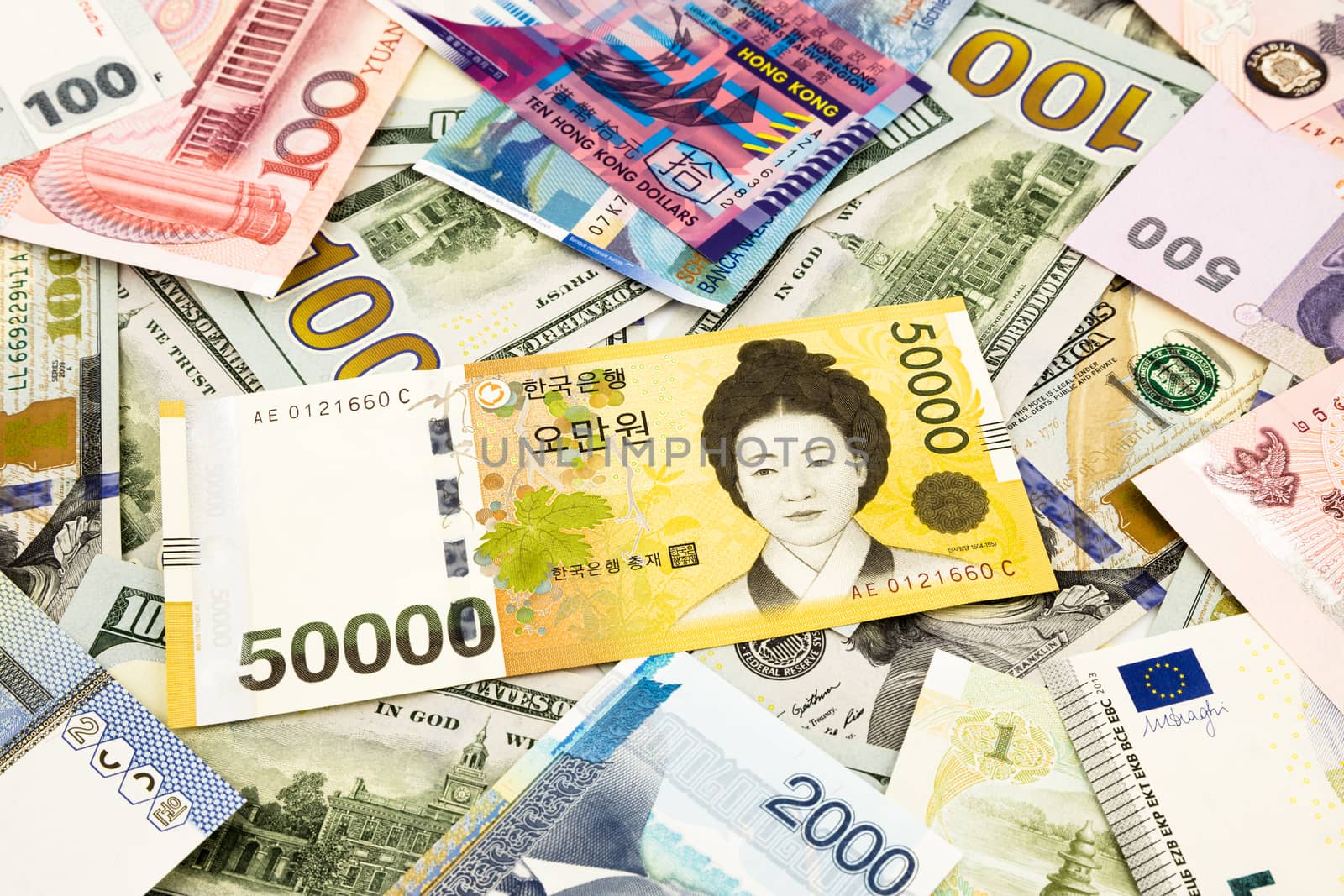 korean and world currency money banknote by vinnstock