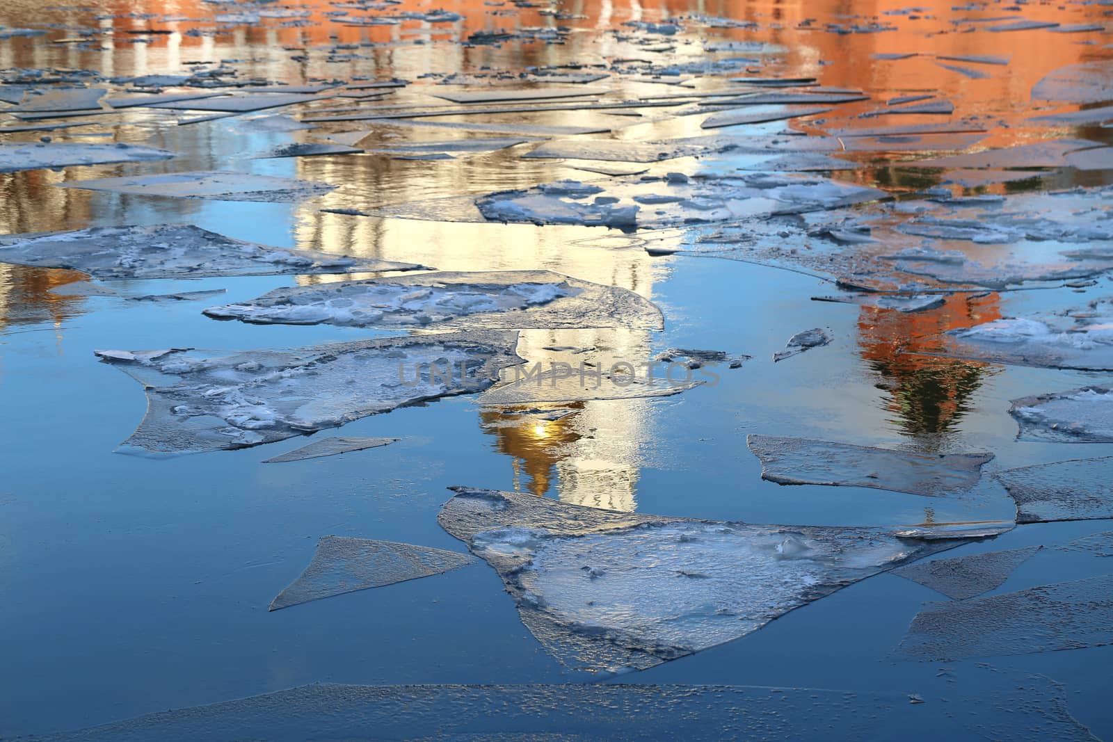 Reflected in the river Moscow