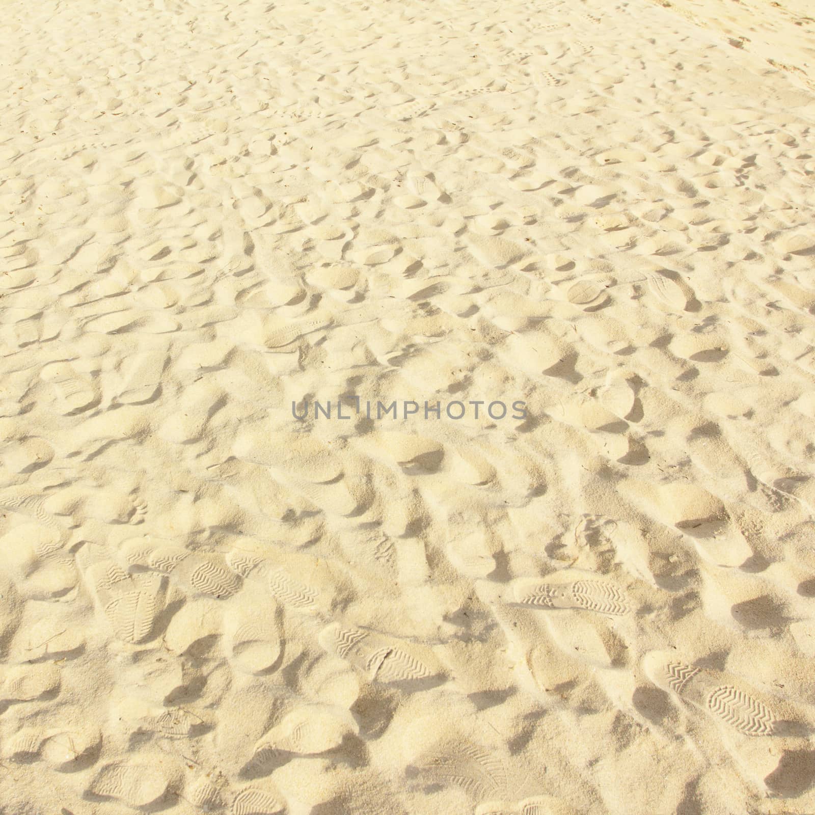 Sand pattern of a beach in the summer 
